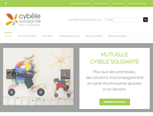 Tablet Screenshot of mutuelle-cybele-solidarite.com